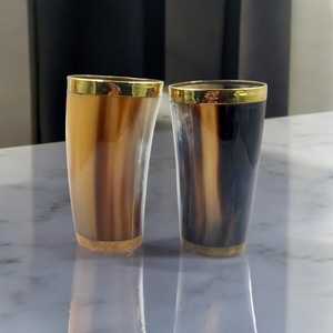 Verre à boire artisanal en corne de buffle naturelle de style Viking |   Décorations anciennes et vintage faites à la main ou en cadeau |   Décoration de cuisine - Product Image 5
