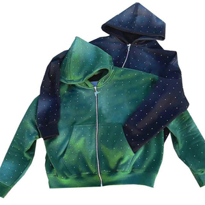 Sudadera con Capucha para Hombre, Personalizada, Lisa, de Forro Polar, 100% Algodón, Estampada, Invierno, Ecológica, Transpirable, Premium, al por Mayor, Estilo Urbano, con Bolsillo - Product Image 4