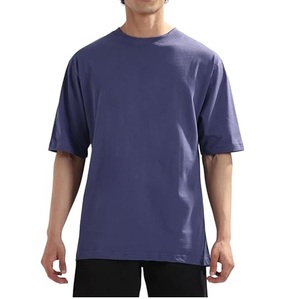 Camiseta de Verano de Alta Calidad para Hombre, Talla Grande, Cuello Redondo, Manga Corta, Oversize, 250gsm, Algodón Vintage, Corte Cuadrado, Personalizable, Transpirable - Product Image 6