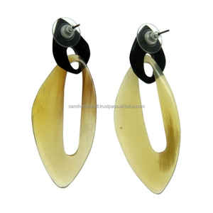 High Quality Natural Horn Drop <b>Earrings</b> for Women Classic IGI Certified Jewelry for Party Daily Use <b>Fine</b> <b>Dangle</b> <b>Earrings</b> - Product Image 1