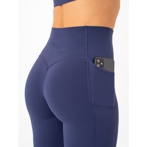 Conjunto de Leggings y Sujetador Deportivo para Mujer, Color Negro, OEM, de la Mejor Calidad, 2 Piezas, Conjunto Combinado para Mujer, Leggings de Yoga Transpirables con Efecto Push-Up - Product Image 3