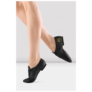 Chaussures de danse jazz pour femmes MBAANI 2026 en cuir véritable à semelle plate avec logo étoile – Chaussures de danse jazz en cuir pour femmes - Product Image 5