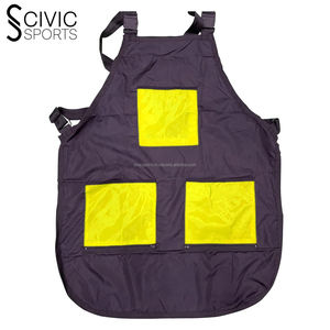 Professional Barber Salon <b>Work</b> <b>Apron</b> Custom Fashion Printing Breathable Woolen Hair Cutting <b>Apron</b> Tool Pockets for Barber Cotton - Product Image 3