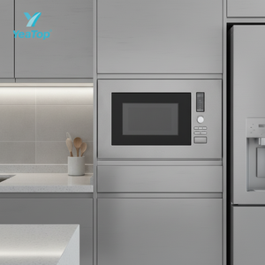 Horno <span class=keywords><strong>Microondas</strong></span> Digital Integrado de Acero Inoxidable de 20L de Fábrica OEM con Bloqueo de Seguridad para Niños - Product Image 4