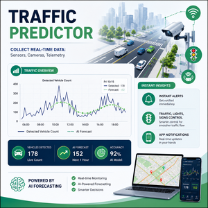 Predicador de Tráfico con IA |   Software de Gestión de Tráfico con Pronóstico de Tráfico por IA, Control de Señales Adaptativo e Integración SCADA - Product Image 1