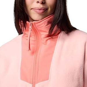 เสื้อแจ็คเก็ตขนแกะแบบซิปครึ่งตัวสำหรับผู้หญิง แฟชั่นสตรีทแวร์ อุ่นสบาย สวมใส่สบาย คุณภาพสูง รับทำโลโก้ตามสั่ง OEM - Product Image 4