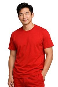 Custom Men's Casual T-shirts Bulk Wholesale 100% Cotton Premium 180g Knitted Breathable Eco-Friendly Plain Dyed Print <b>Light</b> - Product Image 3