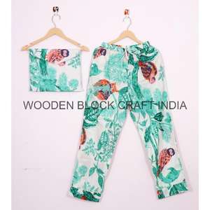 <b>Women</b> Floral Printed Pajama Set Sleepwear Cotton Pajamas <b>Women</b> Sleep <b>Pants</b> Long Sleeve Shirts Matching Pajama shirt set - Product Image 4