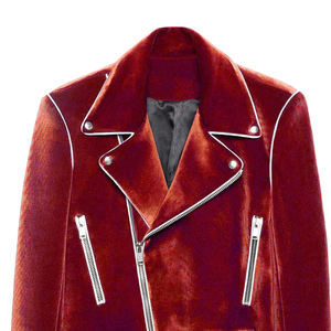 Veste d'hiver en velours pour homme d'inspiration vintage avec col montant, poches avant, style streetwear, couleurs et tailles personnalisables - Product Image 4