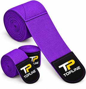 Bandes de soutien pour poignets Topline Orange, réglables avec crochets, bandages de boxe unisexes, pour musculation et entraînement de force, unisexe - Product Image 4