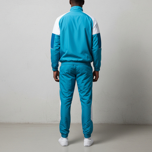 Custom Printed Nylon Two-Piece Men's Casual Solid Hooded Windbreaker Tracksuit <b>Jacket</b> <b>Short</b> Sweatsuit Set Winter Jogging - Product Image 6