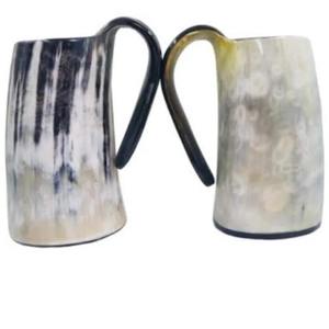 Tasse à boire en corne naturelle, tasse en corne de buffle, tasse à boire viking faite à la main, bière, vin, café, fournisseur en gros - Product Image 3