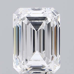 Diamante Suelto de 5.14 Ct, Corte Excelente, Claridad VVS2, Cultivado en Laboratorio HPHT CVD, Forma Esmeralda, Certificado IGI y Perforado con Láser - Product Image 4