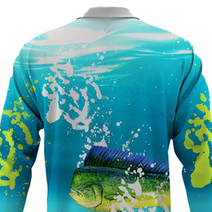 Camisa de Pesca con Logotipo Personalizado OEM, Camisa de Pesca para Exteriores de Secado Rápido, Ligera, de Manga Larga y Transpirable - Product Image 4