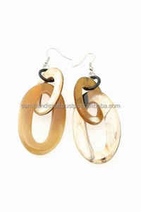 Pendientes de Cuerno de Buey con Diseño Moderno, Certificados por IGI, Tamaño Personalizable, Joyería Natural y Elegante para Mujer - Product Image 3