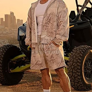 Pantalones Cortos con Estampado de Camuflaje Personalizados de Fábrica, para Hombre, Estilo Urbano Informal, Cómodos, para el Verano - Product Image 5
