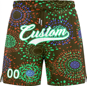 Shorts de basketball pour hommes personnalisés, respirants, à séchage rapide, logo personnalisé, tissu en polyester/coton, taille élastique, poche latérale - Product Image 5