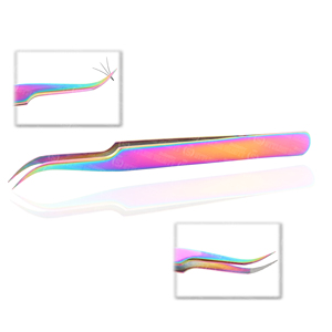Pinzas para Extensión de Pestañas de Acero Inoxidable Japonés, Material Duradero, Agarre Fácil, Larga Duración, Ligeras, Antiestáticas, Precisión - Product Image 2