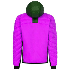 เสื้อแจ็คเก็ตบุใยฝ้ายน้ำหนักเบาพับเก็บได้สำหรับผู้ชาย มีฮู้ด กันหนาว เหมาะสำหรับวิ่ง เดินทาง และเดินป่า - Product Image 4