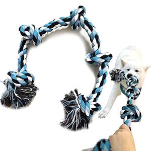 Fabricant en gros d'articles pour animaux de compagnie, jouets en corde pour chiens agressifs, jouets interactifs pour chiens, jouet en corde torsadée résistante avec 5 nœuds - Product Image 1