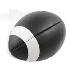 Ballon de rugby en cuir PU personnalisé avec logo Solid Traders, taille officielle 3 6 9, noir, léger, antidérapant, facile à saisir - Product Image 2