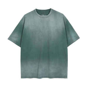 T-shirts pour hommes personnalisés 100 % coton, coupe classique délavée à l'acide, manches courtes, coupe ample, décontractés, respirants, anti-rétrécissement, faible MOQ - Product Image 3