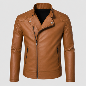 New 2026 <b>Men</b> Casual Style <b>Jacket</b> With Premium Stitching Front Zip And Soft Inner Lining Stand Collar Zip Closure With Pocets - Product Image 1