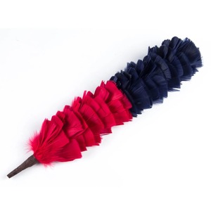 Pluma con Patrón de Lazo de Terciopelo de Piel Sintética Negra y Roja para Gorro Glengarry, Gorro Balmoral, Boina, Gorra Casual para Adultos Unisex para las Cuatro Estaciones - Product Image 3