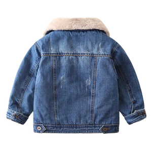 Chaqueta de Mezclilla para Niños Pequeños, Abrigo de Invierno para Niños, Ropa de Mezclilla Cálida para Niños - Product Image 4