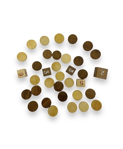 Jeu de backgammon artisanal en bois de 10 pouces, finition naturelle, style pliable, plateau de table pour un jeu de stratégie classique en famille - Product Image 2