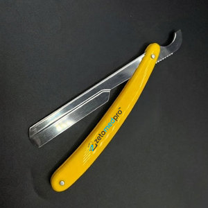 Rasoir de barbier personnalisé avec logo, lame en acier durable, manche en plastique, pour usage facial, avec fonction de sécurité, avec étiquette privée, rasoir pour le cou - Product Image 4