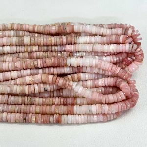 Neumático Heishi facetado de ópalo Rosa peruano Natural de 6mm y 7mm, venta al por mayor, hebra de cuentas de piedras preciosas para la fabricación de joyas, proveedor de piedras preciosas a granel - Product Image 5