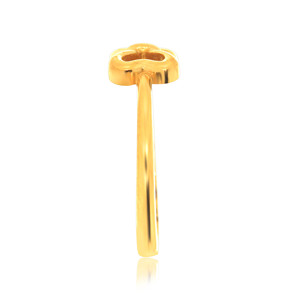 Anillo de Oro Gracious Bow para Bebé, Anillo de Oro de Lujo para Niñas con un Elegante Diseño de Lazo Doble y un Clásico Nudo Minimalista - Product Image 3