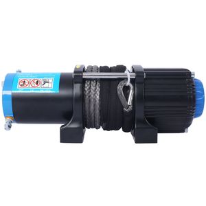 กว้านไฟฟ้าสำหรับรถ ATV/UTV ขนาด 4500 ปอนด์ พร้อมเชือกสังเคราะห์กันน้ำ 12V ยาว 1000 ฟุต พร้อมรีโมทแบบมีสายและไร้สาย - Product Image 3