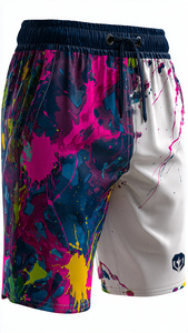 Shorts de sport et d'entraînement pour hommes, respirants, à séchage rapide, personnalisables par sublimation - Product Image 5