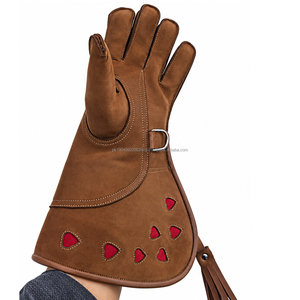 High Quality Falconry Double Layer PU Waterproof <b>Touchscreen</b> Breathable Windproof Plain Sports Wrist Length <b>Gloves</b> Four Seasons - Product Image 1
