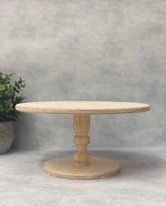 Wooden Cake Stand With Fine Edges <b>Top</b> Rustic Wooden <b>Cupcake</b> and Pastries Display Stand for Serving and Displaying Cakes - Product Image 4