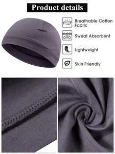 6 Gorros de Algodón con Diseño de Calavera para Hombre, Gorros para Dormir, Gorro Multifuncional para Usar Bajo el Casco, para Hombre y Mujer - Product Image 3
