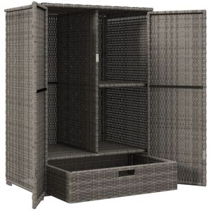 Armadio da esterno grigio scuro con ripiani - Product Image 5