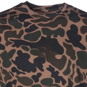 Camiseta de Manga Corta con Cuello Redondo y Estampado de Camuflaje para Hombre, Color Marrón y Negro, Informal, para Caza, Ligera, Transpirable y Personalizable - Product Image 3