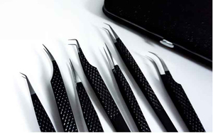 High Quality Silver Pointed Eyebrow Extension <b>Lash</b> Tweezers Precision Anti-Acid Stainless Steel <b>Individual</b> Tweezers - Product Image 5