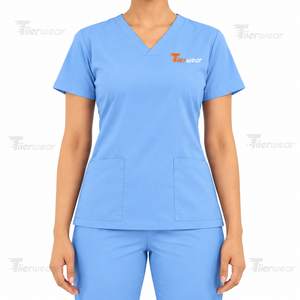 NUEVO Uniforme Médico para Enfermeras, Ropa de Trabajo para Hospital, Suave y Cómoda, Personalizable, Fabricante OEM de Marca Privada - Product Image 5