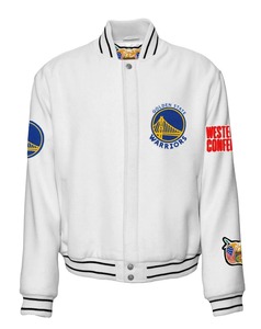 เสื้อแจ็คเก็ตกันลมรักษ์โลกสไตล์สตรีทแวร์หนัง Golden State - Product Image 1