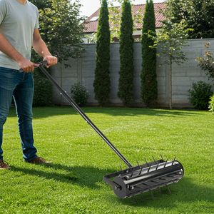 Aeratore Manuale per Prato da 17 Pollici con Manico a T, Attrezzo da Giardino per Aerare l'Erba - Product Image 5