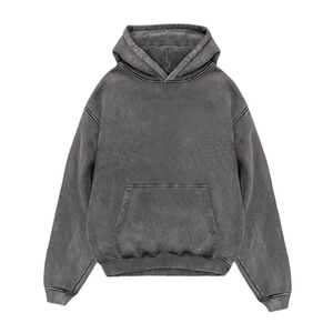 Servicio OEM, Sudaderas con Capucha para Hombre al por Mayor, Lavado Ácido, 100% Algodón, Forro Polar Grueso para Invierno, Hecho en Pakistán - Product Image 1