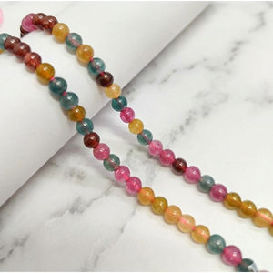 Natural Zed Multi Tourmaline Smooth Gemstone <b>Beads</b> 4-8mm Loose Tourmaline <b>Stone</b> <b>Beads</b> For Jewelry Making at Wholesale Price - Product Image 2