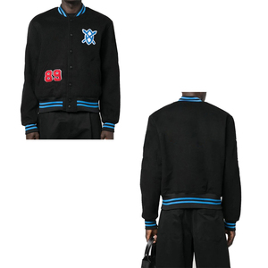 Chaqueta Universitaria Bordada Personalizada, Chaqueta Bomber de Lana, Chaqueta de Béisbol, Proveedor Mayorista OEM - Product Image 3