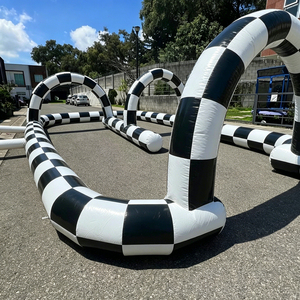Piste de course gonflable géante pour karting en plein air, piste de course gonflable Didi Car, piste de course de Zorb Ball à vendre - Product Image 5