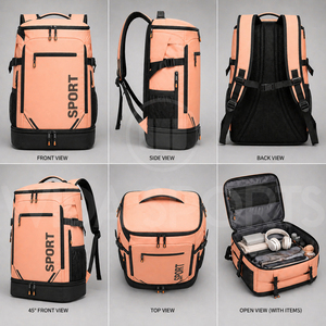 Best Selling Waterproof Sports Gym Bag <b>Backpack</b> Duffel Fitness Travel Bag Multi Pocket Workout Bag for Men Women Outdoor Use - Product Image 6