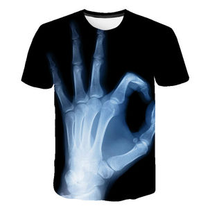 Camiseta de verano con estampado de palmeras para hombre, informal, con cuello redondo, manga corta, moderna, transpirable, con gráfico personalizado. - Product Image 3